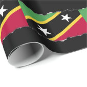 Fahne St. Kitts und Nevis Geschenkpapier (Rolleneckpunkt)
