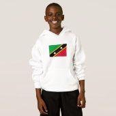 Fahne St. Kitts und Nevis Hoodie (Vorne ganz)