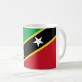 Fahne St. Kitts und Nevis Kaffeetasse (VorderseiteRechts)