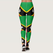 Fahne St. Kitts und Nevis Leggings (Rückseite)