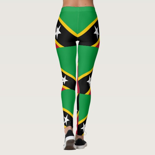 Fahne St. Kitts und Nevis Leggings (Rückseite)