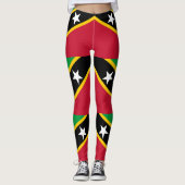Fahne St. Kitts und Nevis Leggings (Vorderseite)