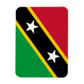 Fahne St. Kitts und Nevis Magnet (Vertikal)