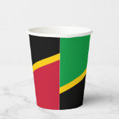 Fahne St. Kitts und Nevis Pappbecher (Rechts)