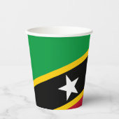 Fahne St. Kitts und Nevis Pappbecher (Vorderseite)