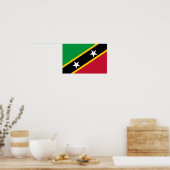 Fahne St. Kitts und Nevis Poster (Küche)