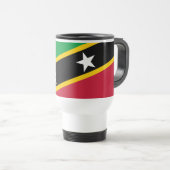 Fahne St. Kitts und Nevis Reisebecher (VorderseiteRechts)