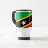 Fahne St. Kitts und Nevis Reisebecher (Vorderseite Links)