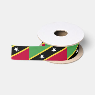Fahne St. Kitts und Nevis Satinband