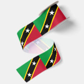 Fahne St. Kitts und Nevis Satinband (Rückseite)