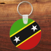 Fahne St. Kitts und Nevis Schlüsselanhänger (Vorderseite)