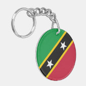 Fahne St. Kitts und Nevis Schlüsselanhänger (Vorderseite links)
