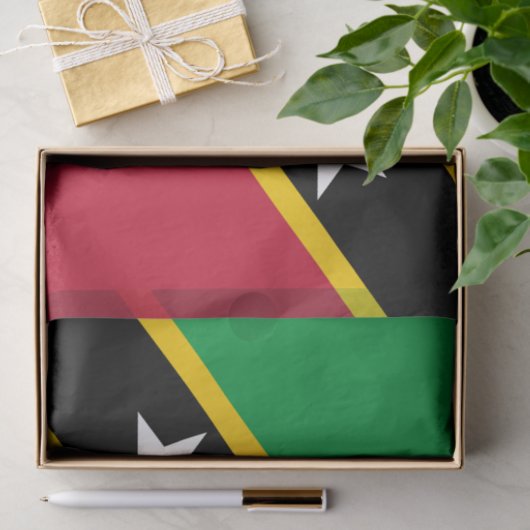 Fahne St. Kitts und Nevis Seidenpapier (Geschenk)