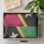 Fahne St. Kitts und Nevis Seidenpapier (Geschenk)
