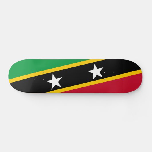 Fahne St. Kitts und Nevis Skateboard (Horizontal)
