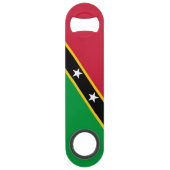 Fahne St. Kitts und Nevis Speed Flaschenöffner (Vorderseite)