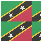 Fahne St. Kitts und Nevis Stoff (Nahaufnahme)