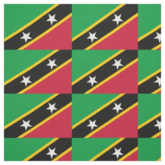 Fahne St. Kitts und Nevis Stoff (Muster)