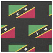 Fahne St. Kitts und Nevis Stoff (Nahaufnahme)
