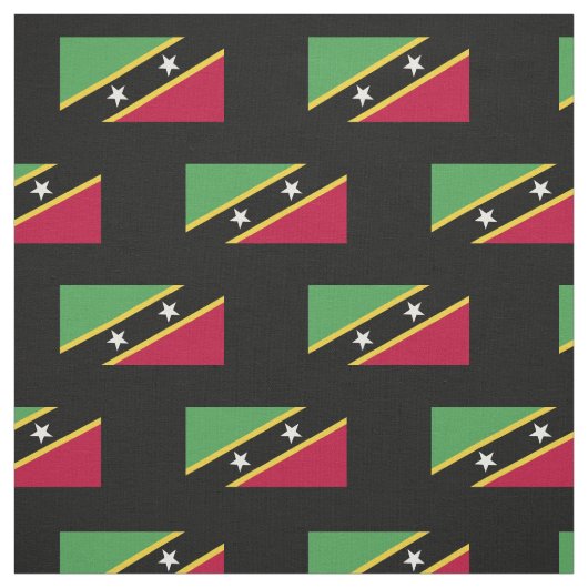 Fahne St. Kitts und Nevis Stoff (Muster)