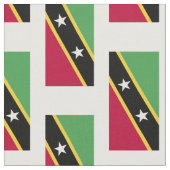 Fahne St. Kitts und Nevis Stoff (Nahaufnahme)
