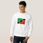 Fahne St. Kitts und Nevis Sweatshirt (Vorne ganz)
