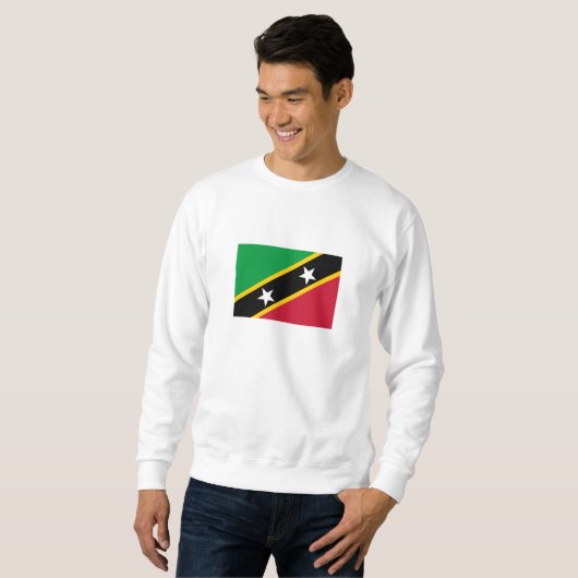 Fahne St. Kitts und Nevis Sweatshirt (Vorne ganz)