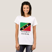 Fahne St. Kitts und Nevis T-Shirt (Vorne ganz)