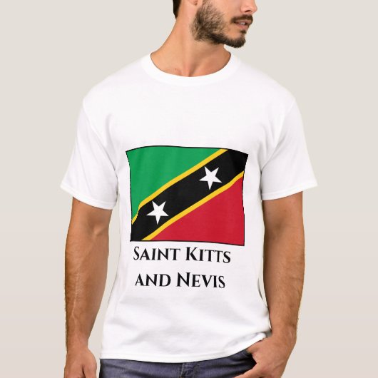Fahne St. Kitts und Nevis T-Shirt (Vorderseite)