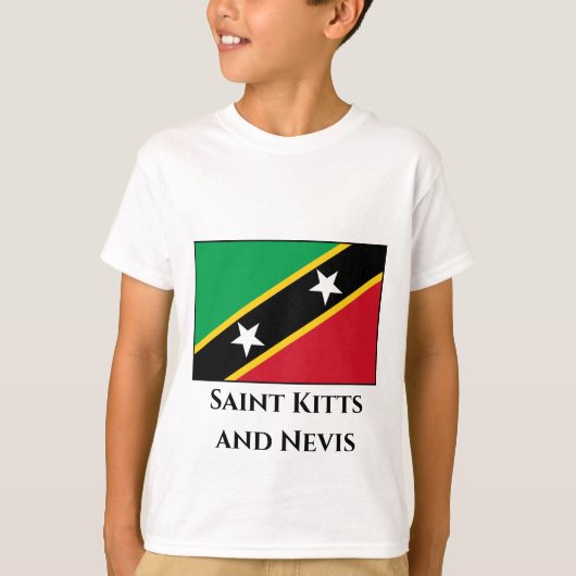 Fahne St. Kitts und Nevis T-Shirt (Vorderseite)