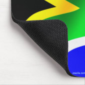 Fahne Südafrikas Patriotische Weltflagge Mousepad (Ecke)