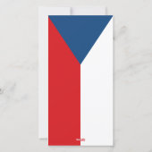 Fahne Tschechiens, Glückwunschkarte aus Tschechien Feiertagskarte (Rückseite)