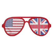 Fahne UK/USA Duo Sonnenbrille (Vorderseite)