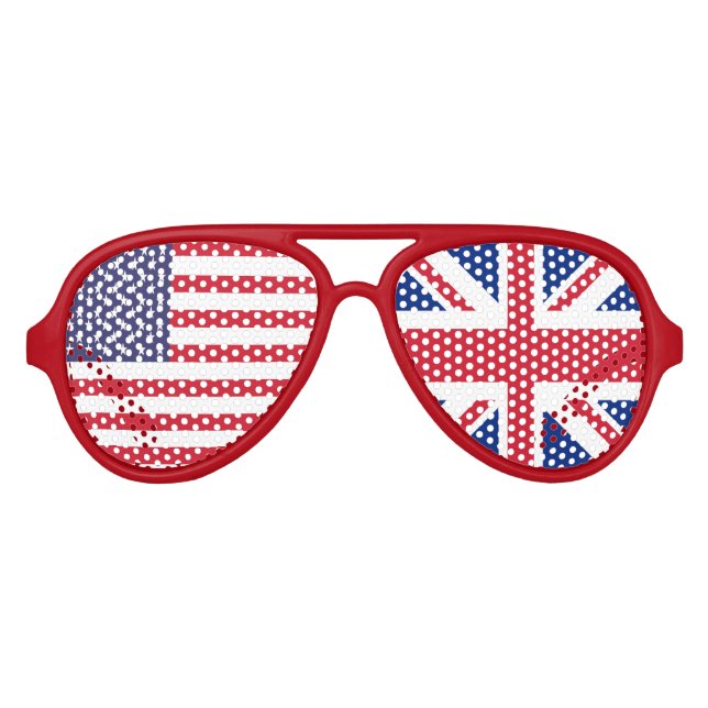 Fahne UK/USA Duo Sonnenbrille (Vorderseite)