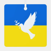 Fahne Ukraine Dove of Peace Christmas Ornament (Vorderseite)