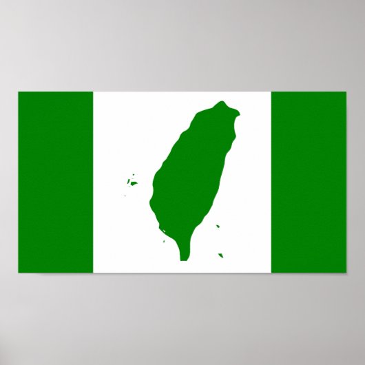 Fahne Unabhängiges Taiwan - 臺 獨 立 運 動 - 台 Poster (Vorne)