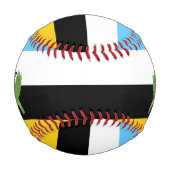Fahne und Wappen von Saint Lucia Patriotic Baseball (Rückseite)