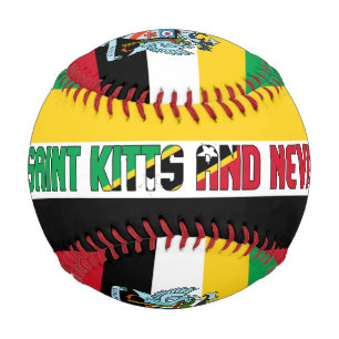 Fahne und Wappen von St. Kitts und Nevis Baseball