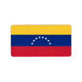 Fahne Venezuela Adressaufkleber (Vorne)