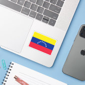 Fahne Venezuela Aufkleber (Laptop mit iPhone)