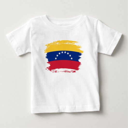 Fahne Venezuela Baby T-shirt (Vorderseite)