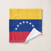 Fahne Venezuela Badhandtuch Set (Waschlappen)