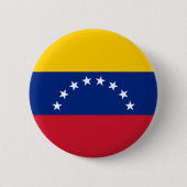 Fahne Venezuela Button (Vorderseite)