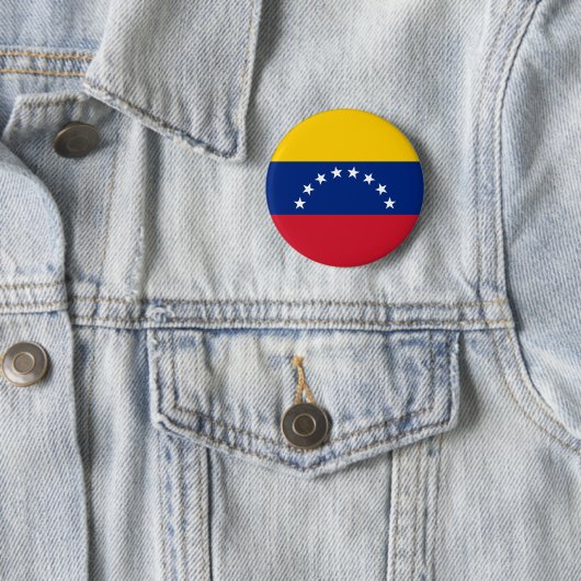 Fahne Venezuela Button (Beispiel)