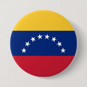 Fahne Venezuela Button (Vorderseite)