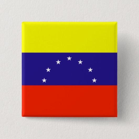 Fahne Venezuela Button (Vorderseite)