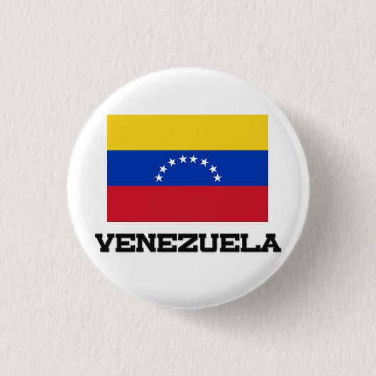 Fahne Venezuela Button (Vorderseite)