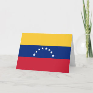 Fahne Venezuela Dankeskarte