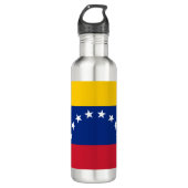 Fahne Venezuela Edelstahlflasche (Vorderseite)