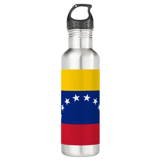 Fahne Venezuela Edelstahlflasche (Vorderseite)